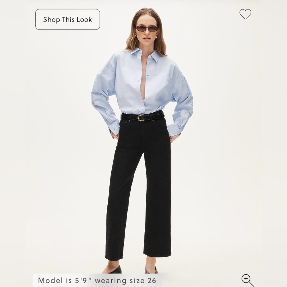 NWT J. Crew Slim-wide Jean Black Rinse